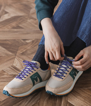 アルバトロス　コントロール　スニーカー(アイリッシュクリーム×アベンチュリン-5)