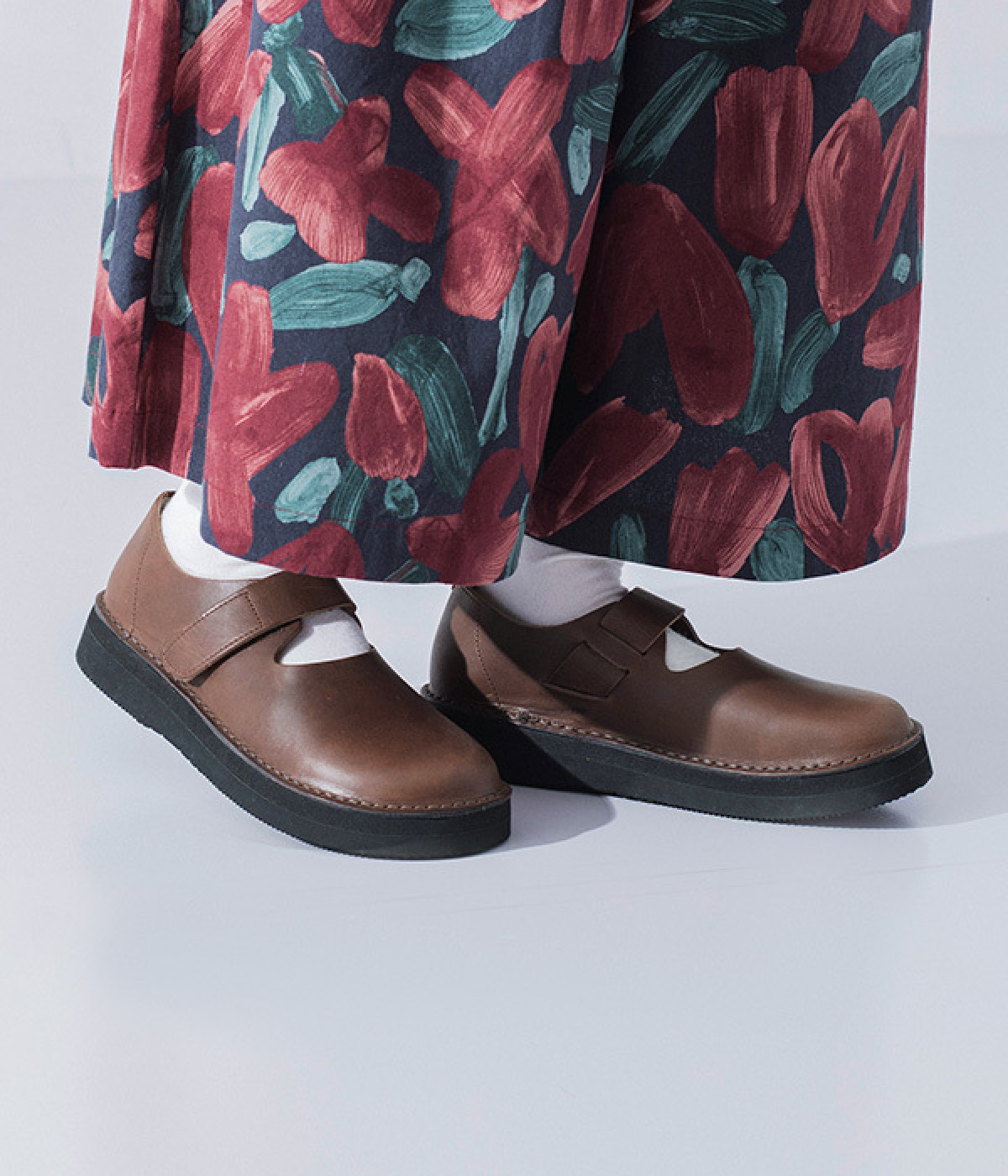 BURSLEM　ストラップシューズ(ダークブラウン-23)