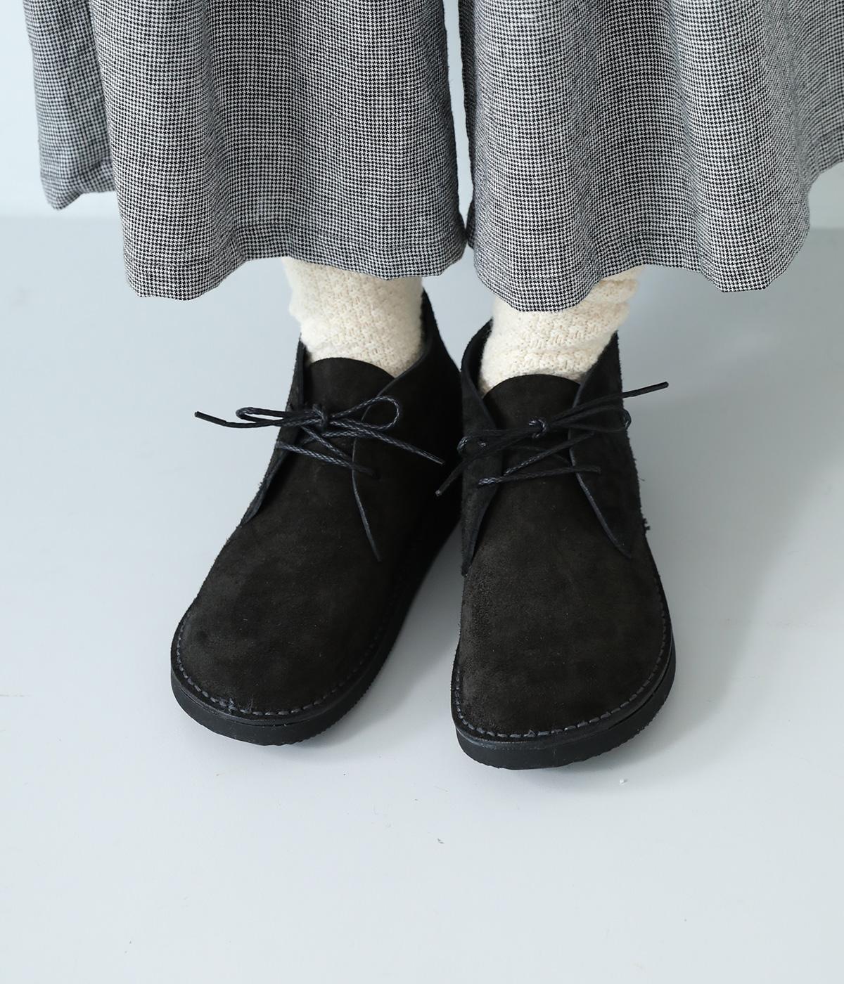 IVES　チャッカブーツ(ブラックベロア-23)
