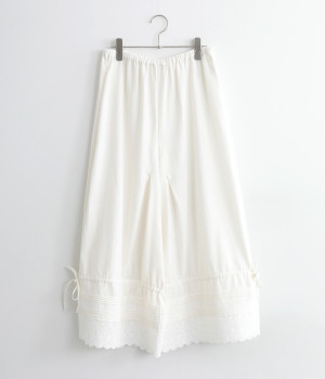 ビエラレーシー2WAYぺチキュロット(オフホワイト-ONESIZE)