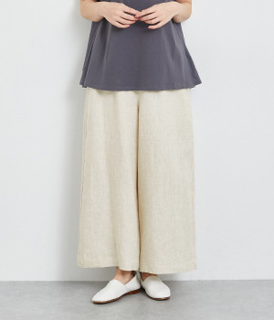 リネンワイドパンツ(ナチュラル-ONESIZE)