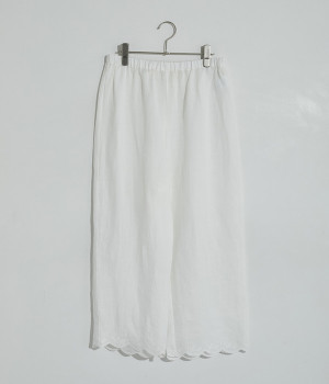 リネンスカラ刺繍ぺチパンツ(オフ-ONESIZE)