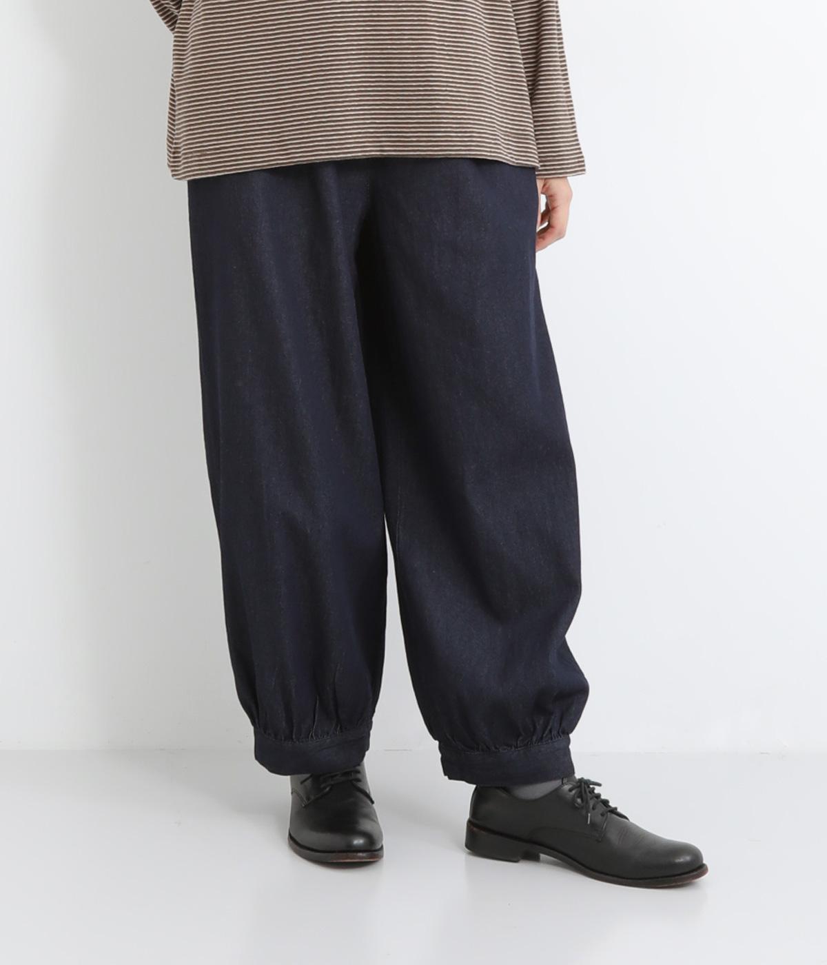 コットンデニムカフスパンツ(ネイビー-F)