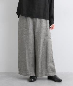 リネン綾ストレートパンツ