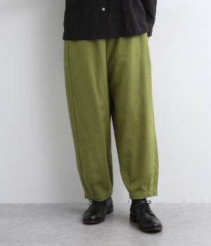 コットン綾織りコクーンパンツ