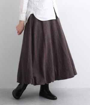 ツイードバルーンスカート(ボルドー-F)