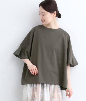 コットンゆったりTシャツ(チャコールグレー-ONESIZE)