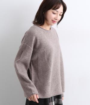 ウールネコセーター(杢ブラウン-F)