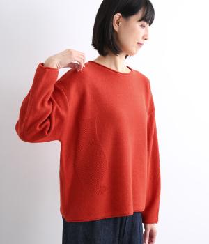 ウールネコセーター(オレンジ-F)