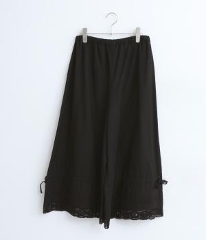 ビエラレーシー2wayペチキュロット(ブラック-ONESIZE)