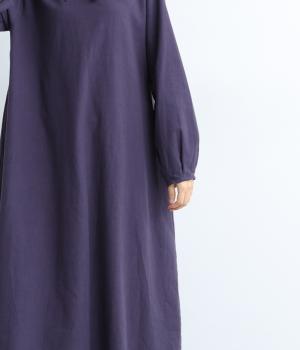 コットンリネンレースカラーワンピース