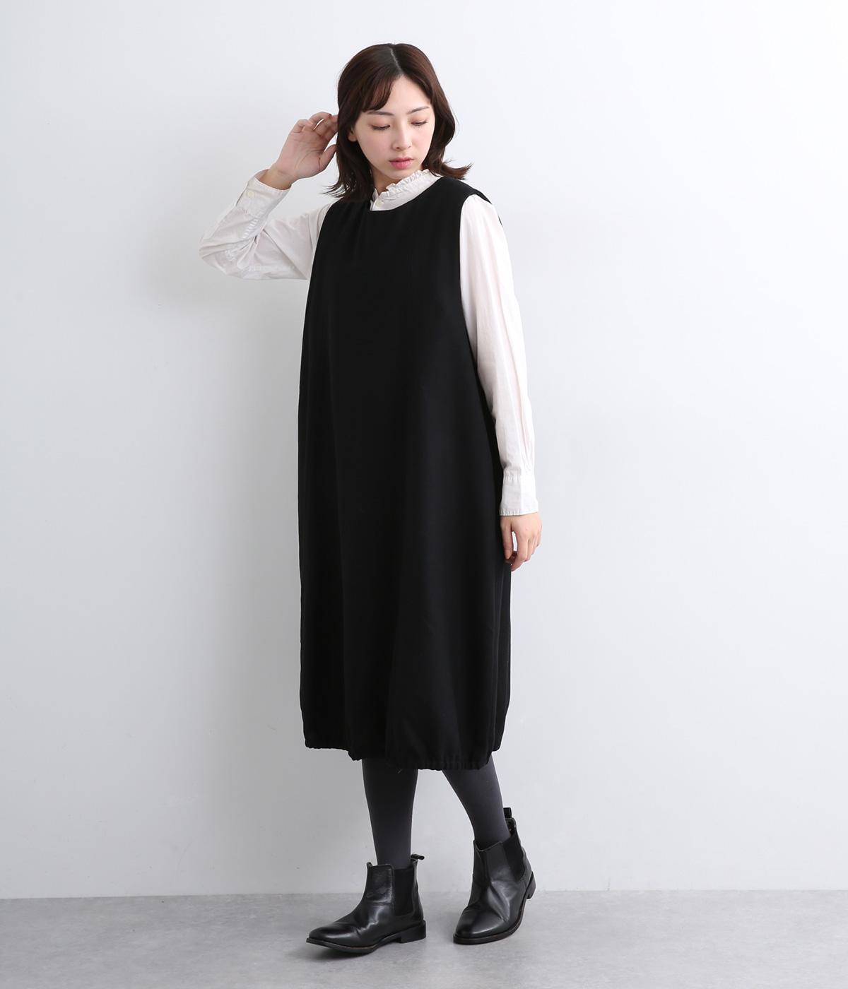 サキソニーバルーンジャンパースカート(ブラック-F)