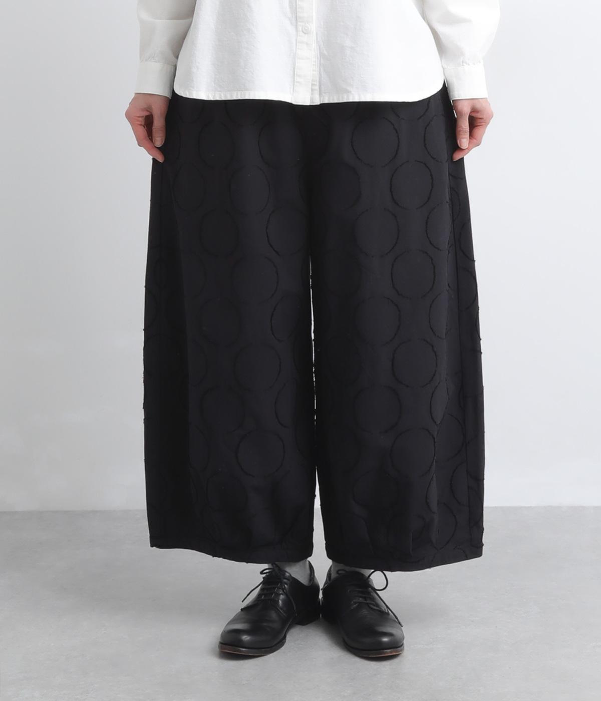 ドットジャカードバルーンパンツ(ブラック-F)