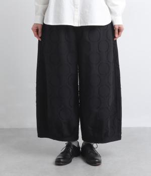 ドットジャカードバルーンパンツ(ブラック-F)