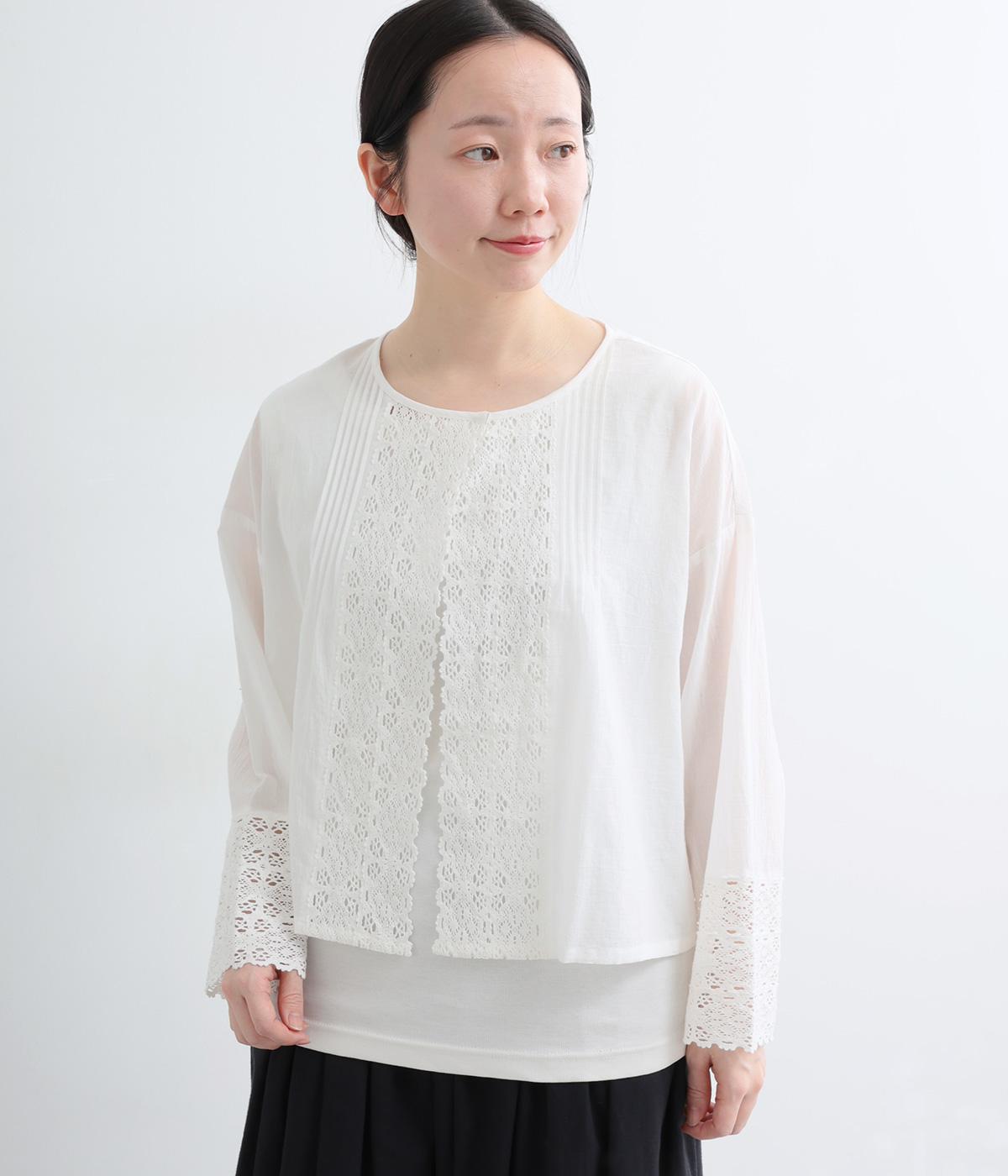 コットンガーゼレーシーボレロ(オフ-F)