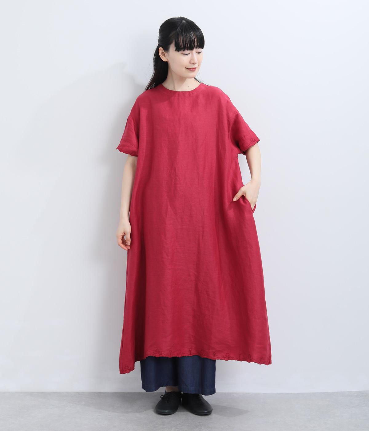 リネンスカラ刺繍ワンピース｜ELLIFE（エリフェ）の商品詳細