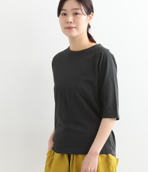 リサイクルコットンラグランT(5分袖)