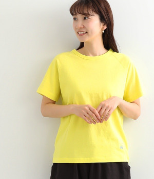 リサイクルコットンラグランT(半袖)(レモン-M)