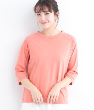 リサイクルコットン天竺ラグランTEE(7分袖)