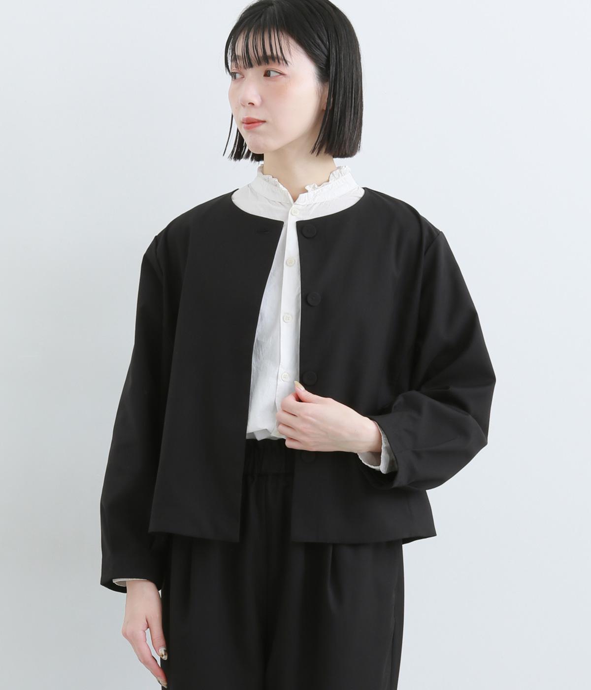 バルーンスリーブジャケット(ブラック-F)