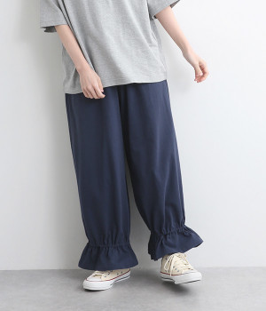 OE天竺裾切替2wayパンツ(ネイビー-ONESIZE)