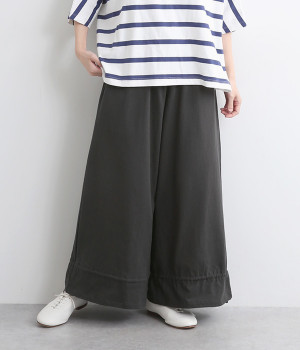 OE天竺裾切替2wayパンツ(スミクロ-ONESIZE)