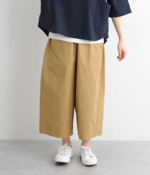 コットンツイルオーバルパンツ(ベージュ-ONESIZE)