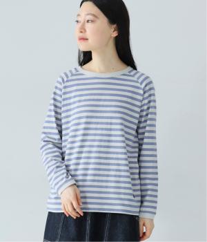 リサイクルコットン天竺ボーダーラグランTEE(長袖)