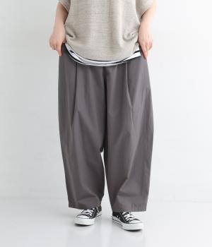 コットンツイルL字ポケットバルーンパンツ(チャコール-ONESIZE)