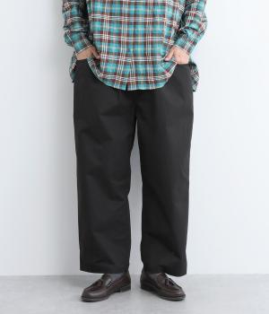 コットンツイル足長パンツ(ブラック-F)