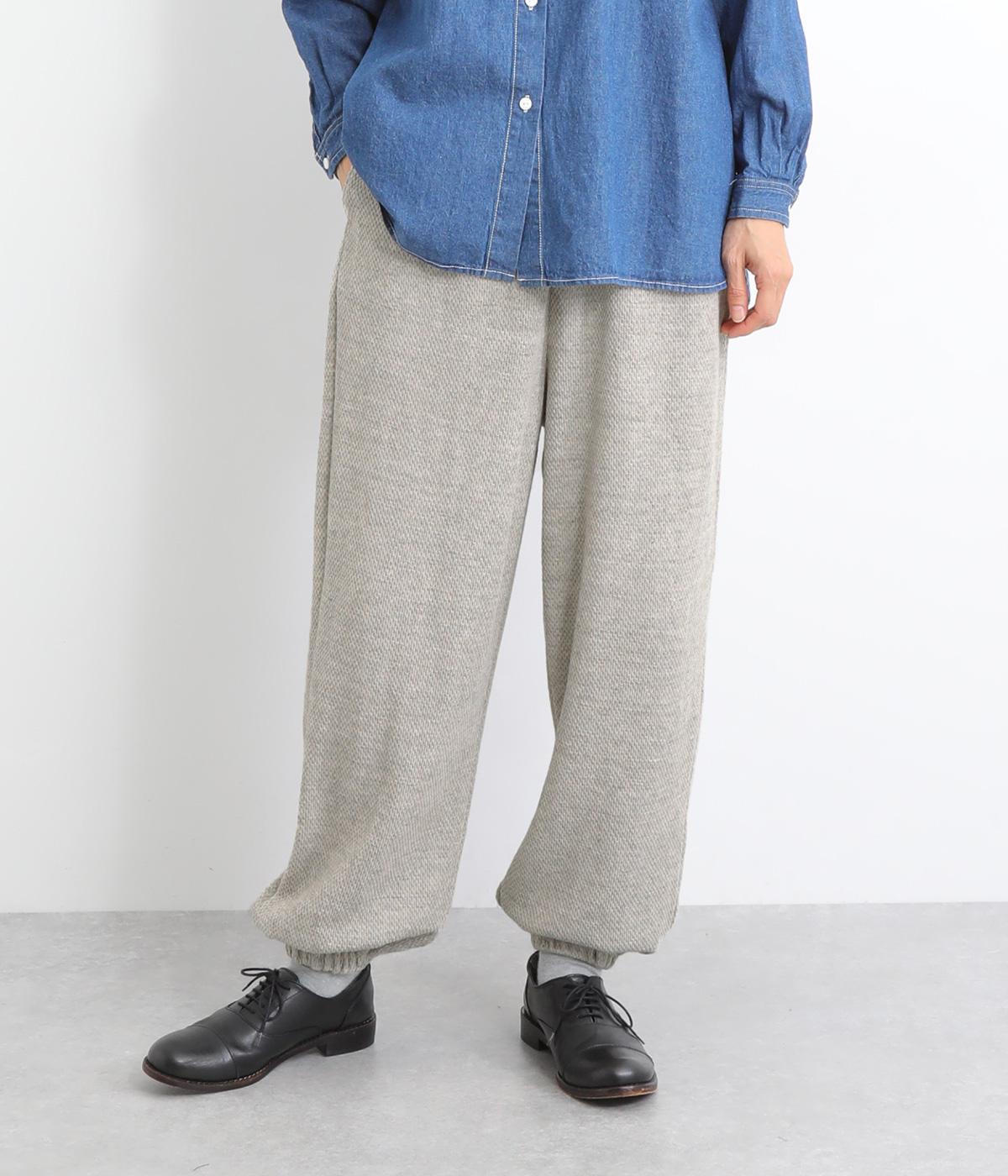 リバイバルハニカム裾ゴムジョガーパンツ(トップベージュ-F)