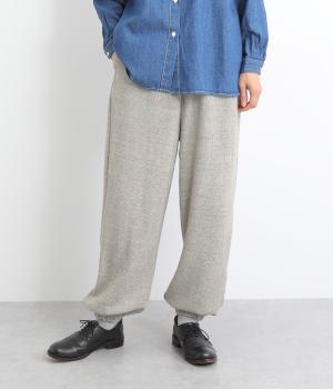 リバイバルハニカム裾ゴムジョガーパンツ(トップベージュ-F)