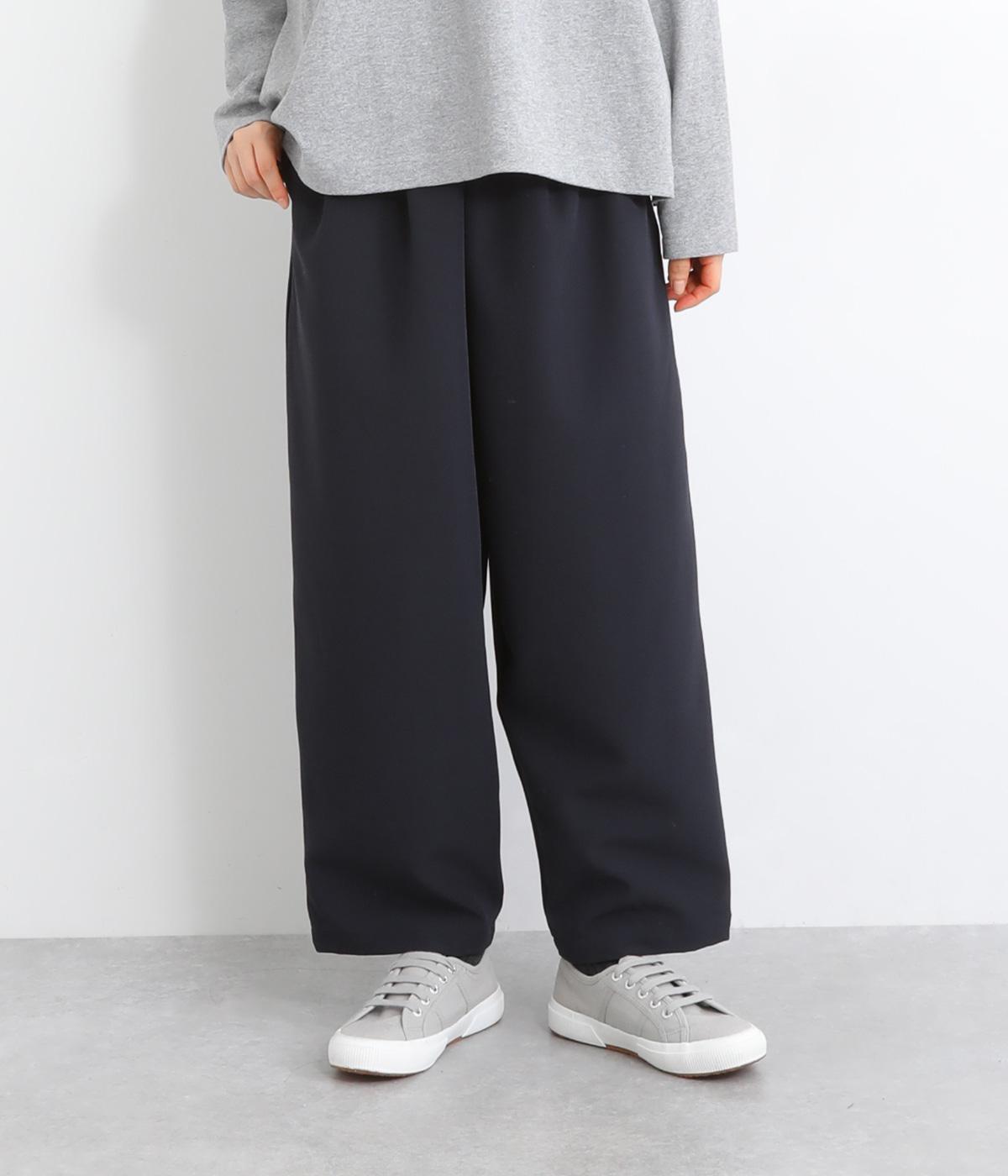 タックテーパードパンツ(ネイビー-F)