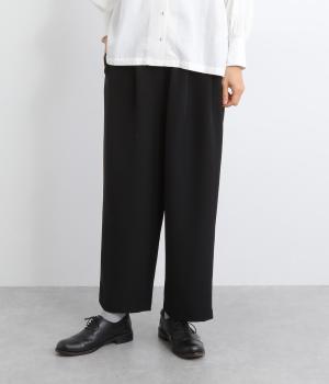 タックテーパードパンツ(ブラック-F)