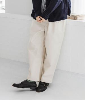 ストレッチピーチ起毛足長パンツ(アイボリー-F)