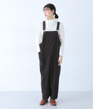 太コーデュロイサロペットパンツ(チャコール-F)