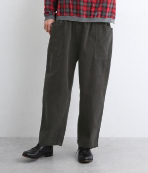 太コーデュロイサイドポケットガーデンパンツ(チャコール-F)