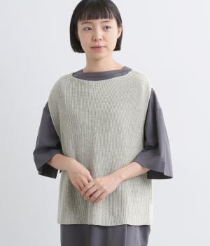 強撚ドライコットン 前後差ベスト