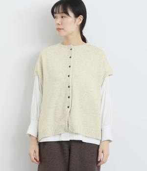 ラムナイロン 切替ワイド2wayベスト(オートミール-F)