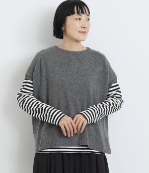 ラムナイロン 切替ワイド2wayベスト(杢チャコール-F)