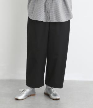 コットンツイルバックポケットマオパンツ(ブラック-F)