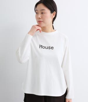 OE天竺ハローCATプリントラグランラウンドヘムロンT(オフホワイト-F)