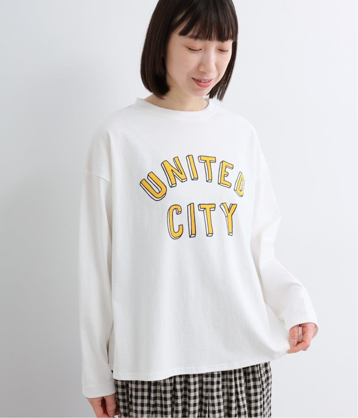 OE天竺3Dロゴプリントワイドプルオーバー(オフホワイト-F)