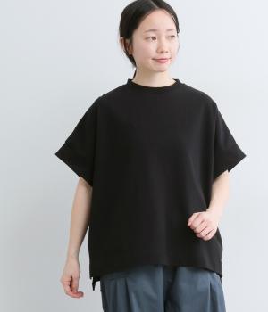 コットン天竺FBドルマンプルオーバー(ブラック-F)