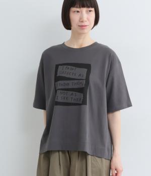 コットンラフィ天竺ペイントTシャツ