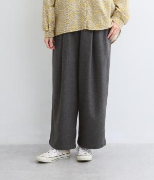 ワイドストレートパンツ（トップチャコール・F）