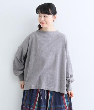 カバーリングヤーンドロストボトルネックプルオーバー（杢グレー・F）