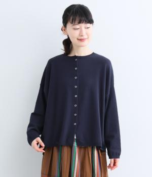 カバーリングヤーンワイドカーディガン（ダークネイビー・F）