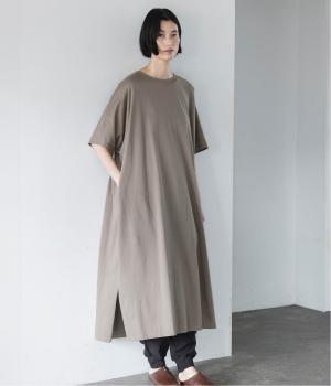 シルケット天竺カットソーワンピース