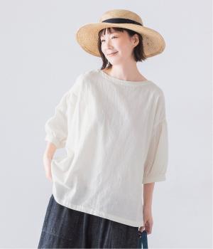 コットンリネンラミー混プルオーバー(ホワイト-ONESIZE)